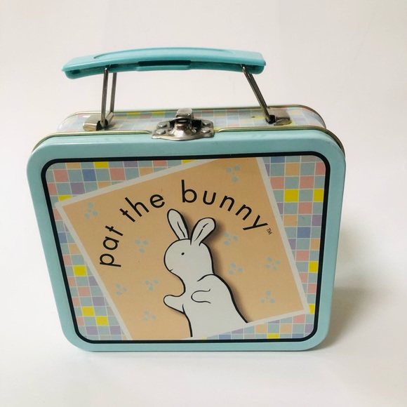 PAT THE BUNNY Vintage metal box with hinges Rare lunchbox purse - Picture 1 of 8